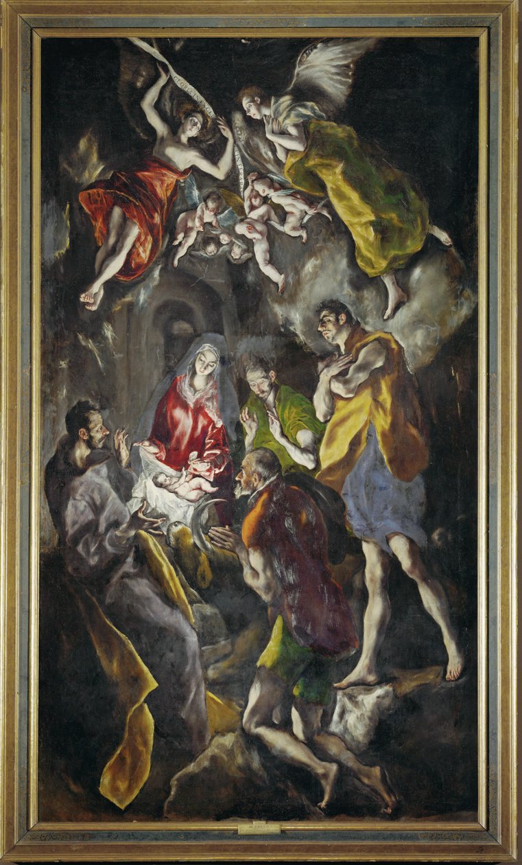 Klanění pastýřů (malba na plátně) od El (1541-1614) Greco