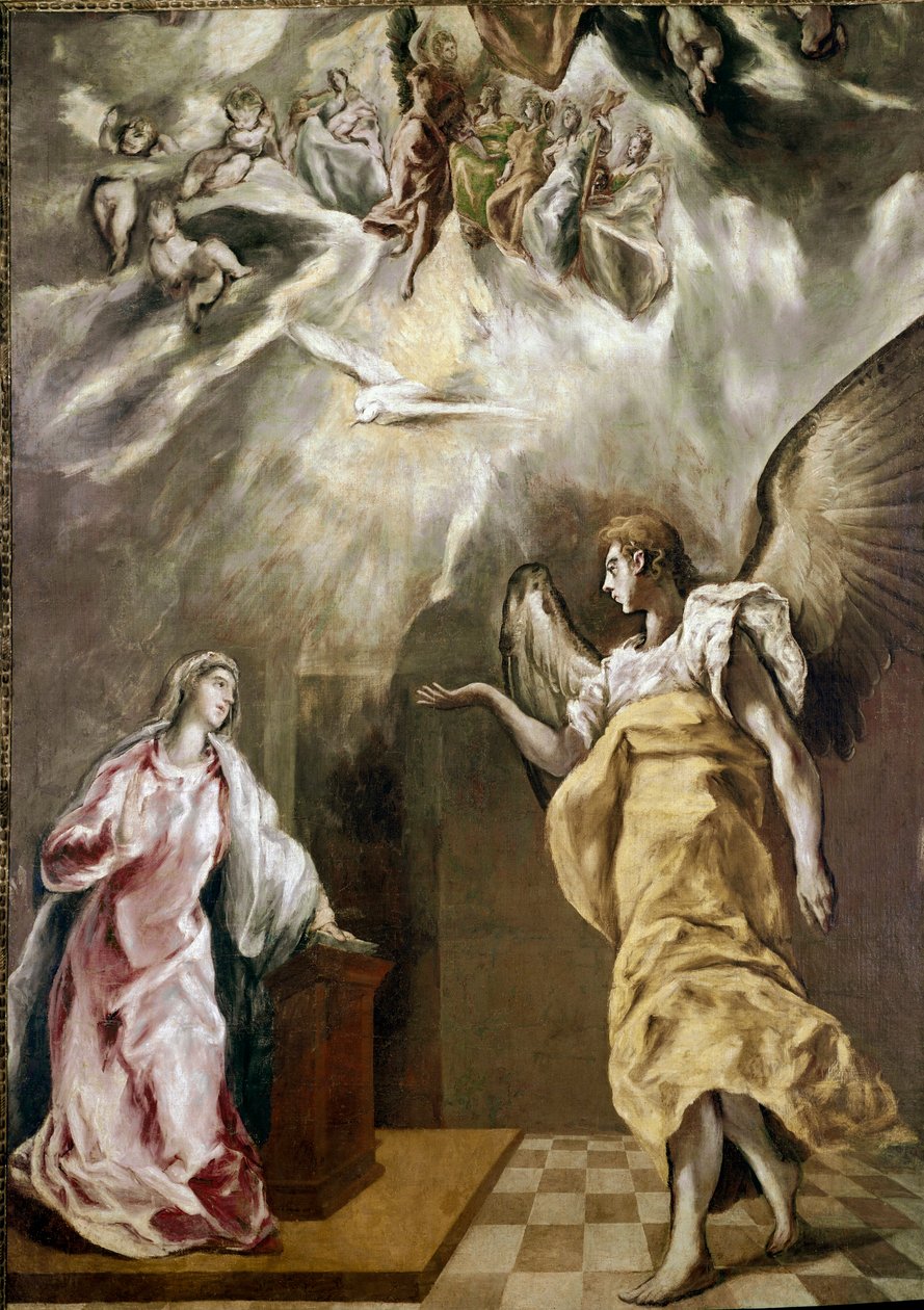 Annunciation - Zvěstování od El Greco
