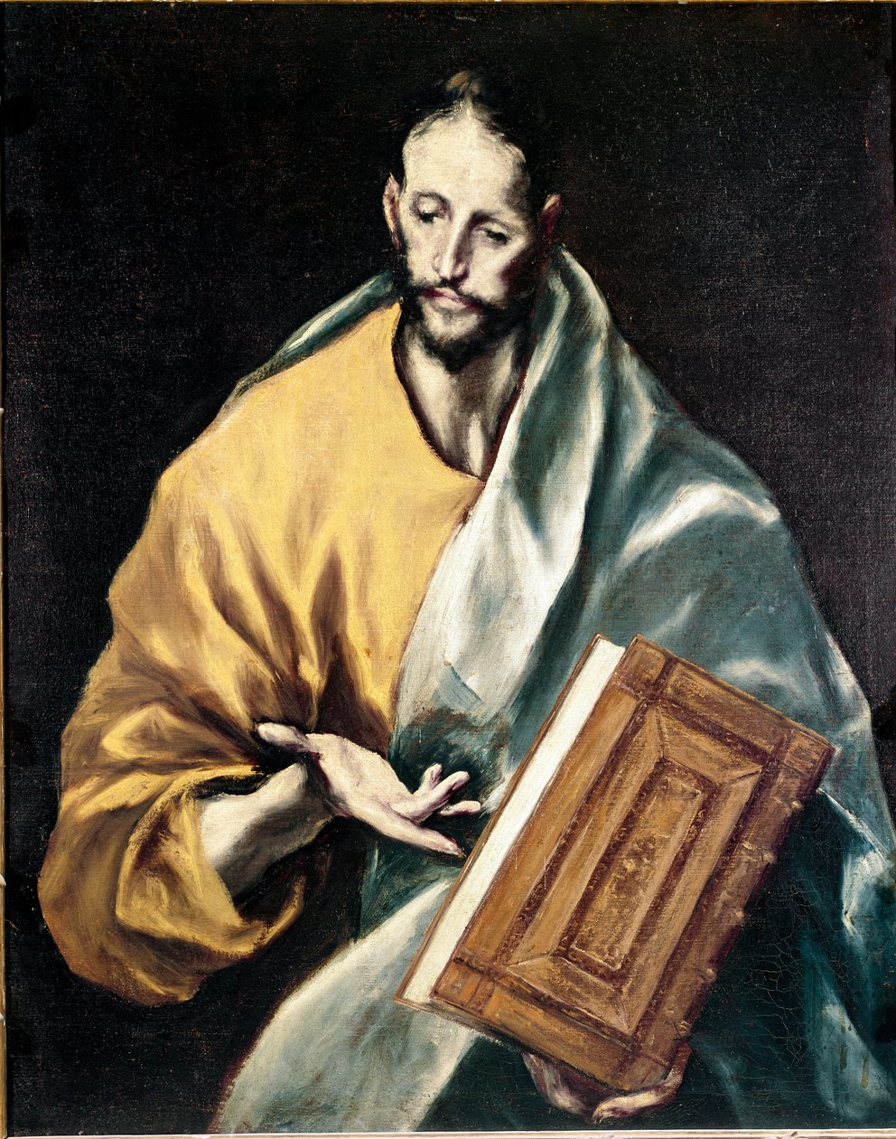 Apoštolát katedrály v Toledu: Apotre Saint James Menší. Obraz Domenikos Theotokopoulos dit El Greco (1540-1614) od El Greco