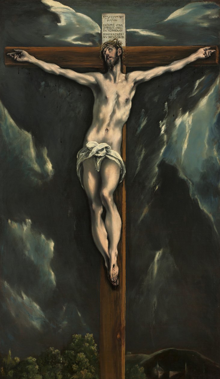 Kristus na kříži, cca 1600-10 (olej na plátně) od El Greco