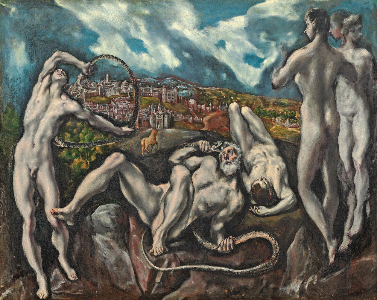 Laocoon, cca 1610-14 (olej na plátně) od El Greco