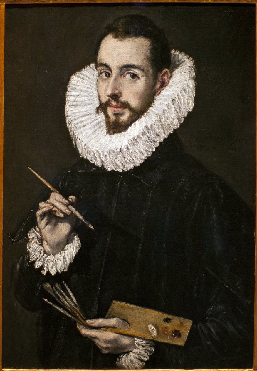 Portrét malířova syna Jorgeho Manuela. Obraz Domenica Theothocopoulose, známého jako El Greco (1541-1614), olej na plátně, kolem roku 1600. Muzeum výtvarných umění v Seville, Španělsko. od El Greco