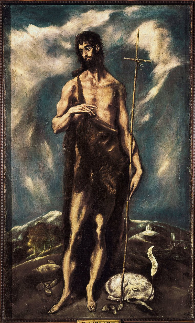 Svatý Jan Křtitel, c. 1600-05 (olej na plátně) od El Greco