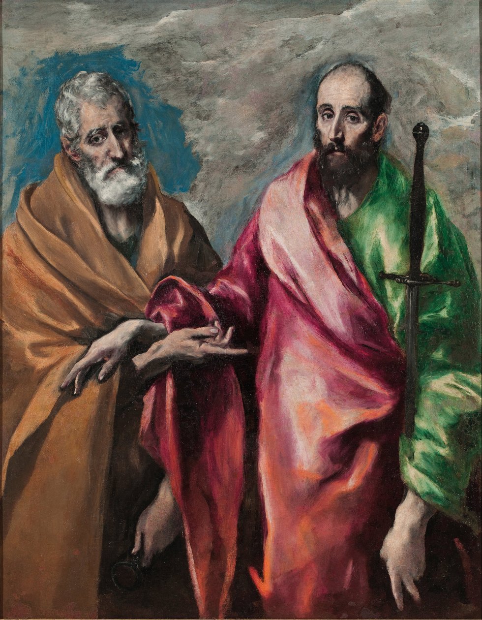 Svatý Petr a svatý Pavel, kolem 1590 (olej na plátně) od El Greco