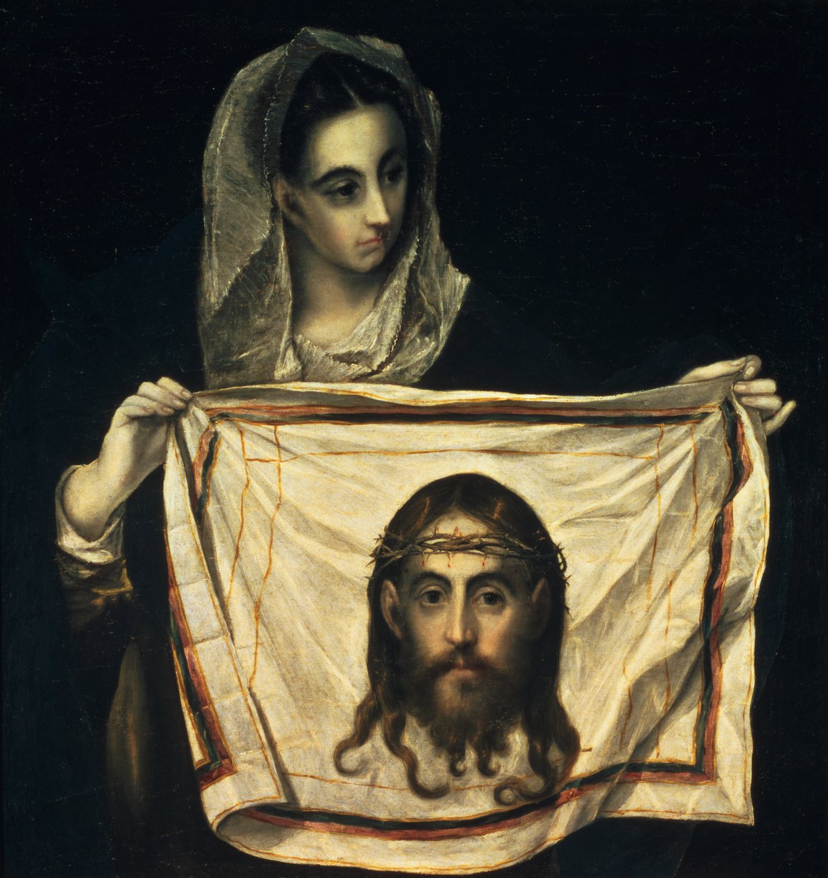 Svatá Veronika se Svatým rubášem od El Greco