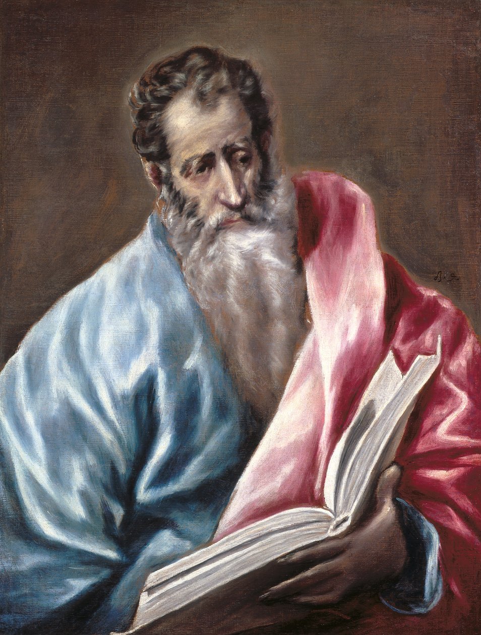Svatý Matěj (olej na plátně) od El (1541 1614) Greco