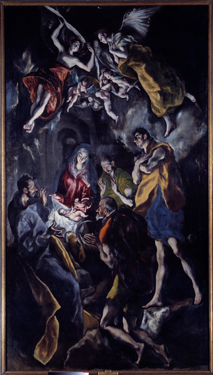 Obraz Klanění pastýřů od Domenika Theotokopoulose Dit El Greca (1540-1614) od El Greco