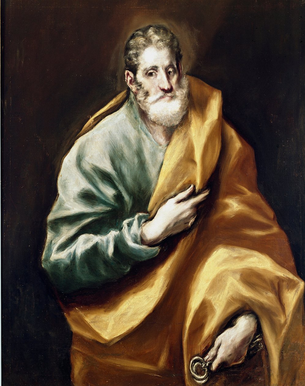 Apotre Saint Peter. Obraz Domenikos Theotokopoulos dit El Greco (1540-1614) od El Greco