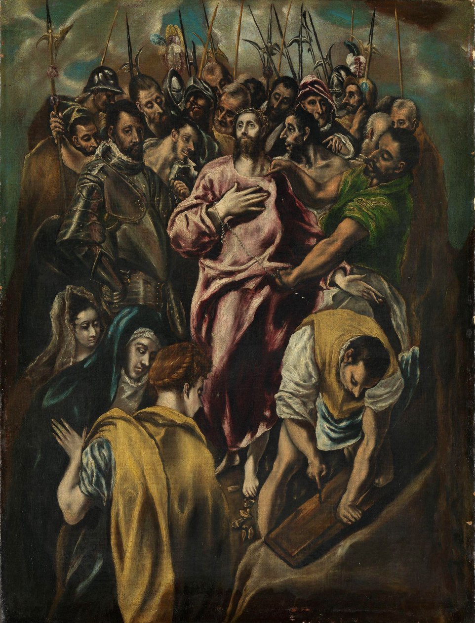 The Disrobing of Christ, c.1600 (olej na plátně) od El Greco
