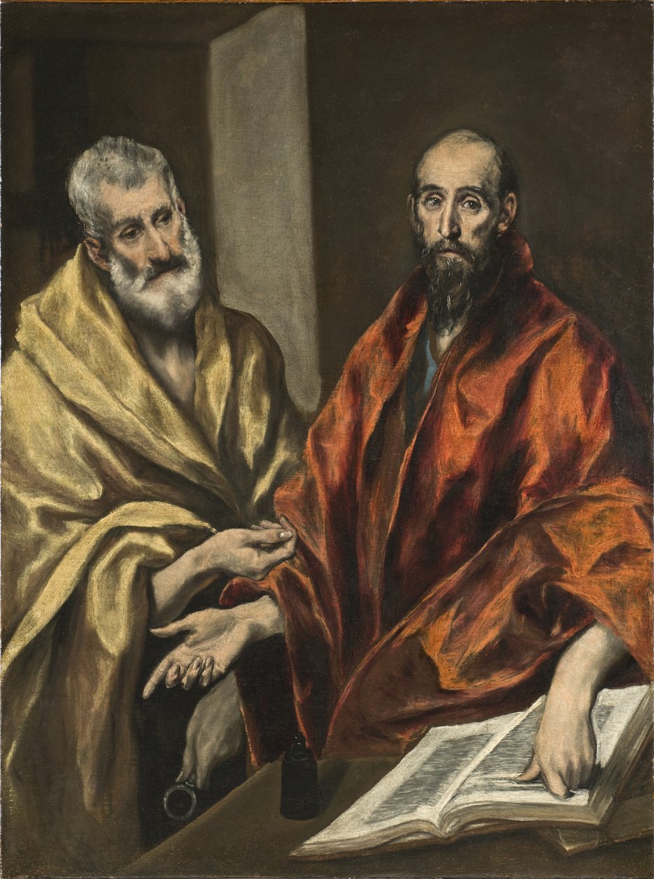 Svatý Petr a svatý Pavel, kolem 1605-8 od El Greco