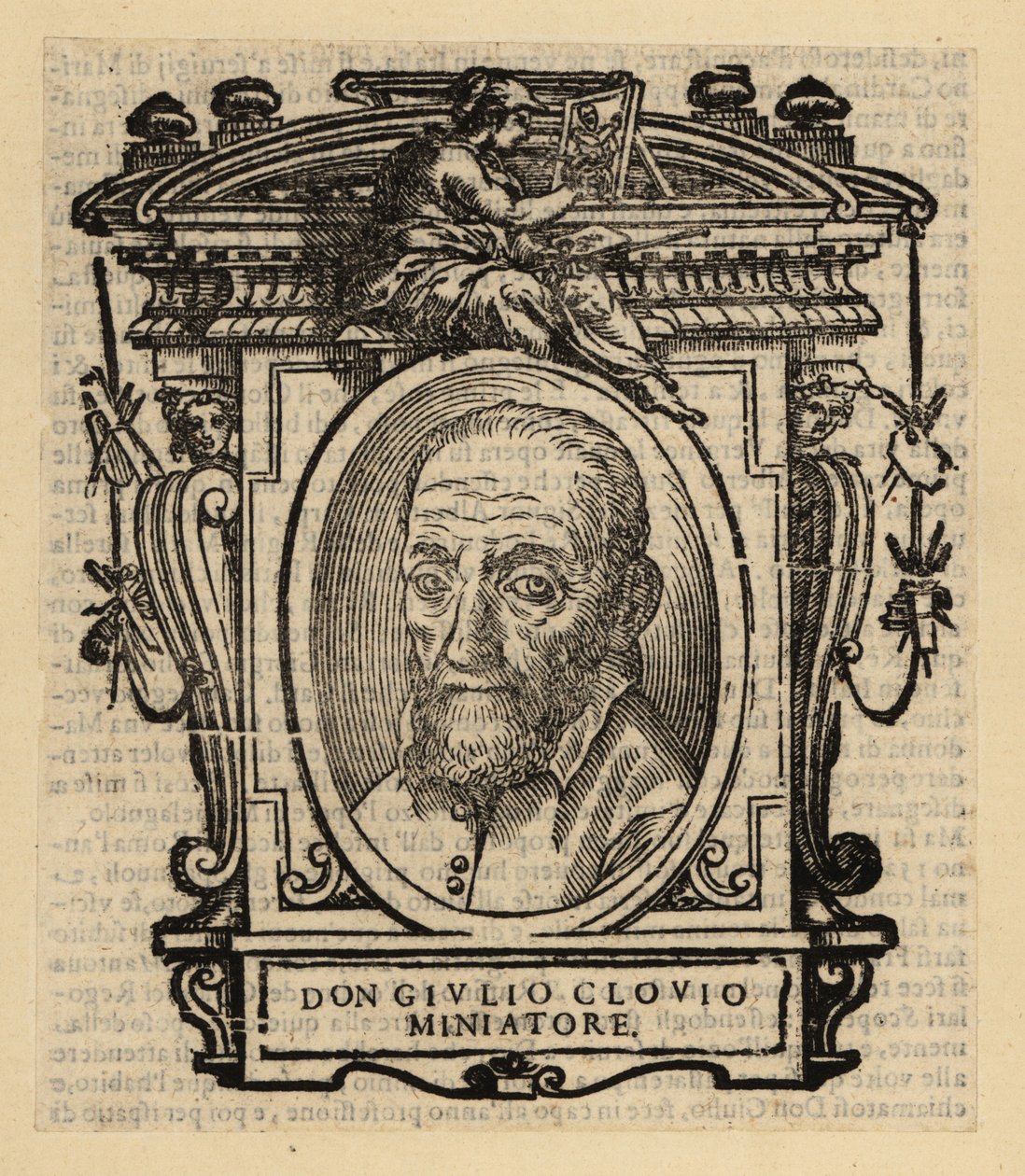 Portrét Giorgia Giulia Clovia, iluminátora, miniaturisty a malíře narozeného v Chorvatsku, působícího v renesanční Itálii od El Domenico (after) Greco
