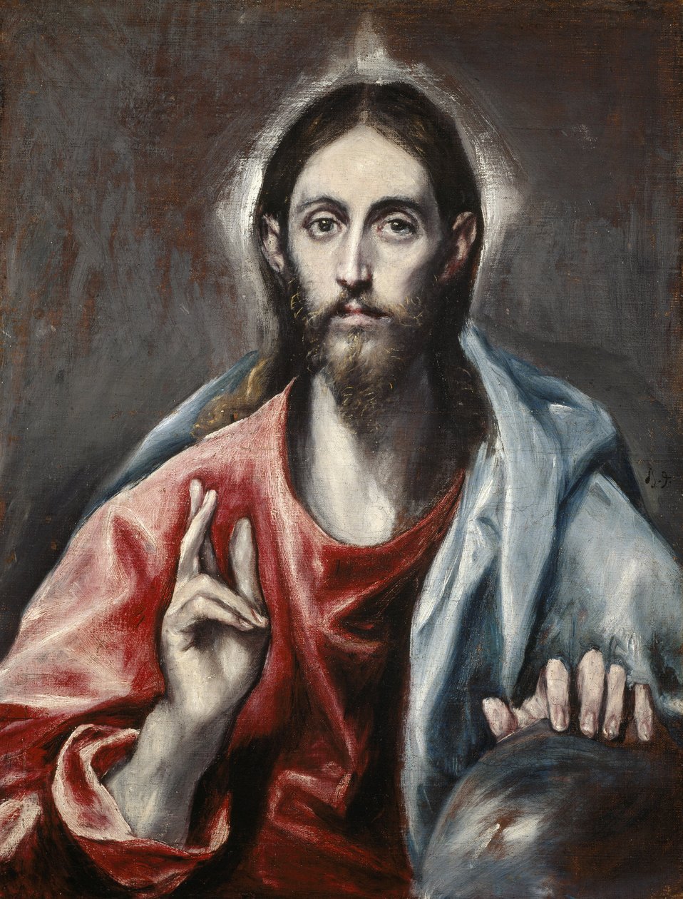 Kristovo požehnání ("Spasitel světa") od El Greco