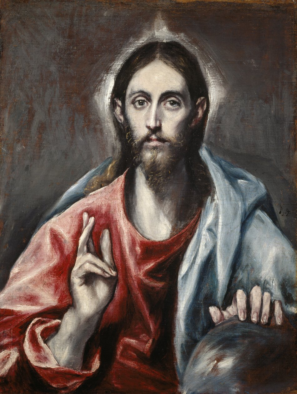 Žehnající Kristus („Spasitel světa“) od El Greco