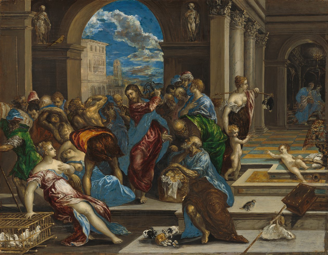 Kristus čistí chrám od El Greco