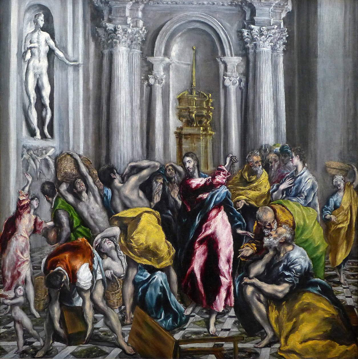 Obraz Krista vyhánějícího obchodníky z chrámu od El Greco