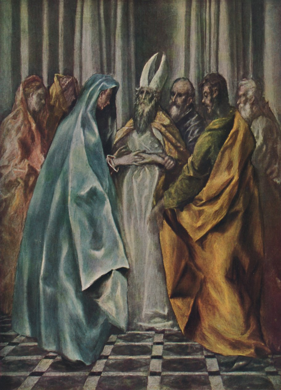 Mariae Verlobnis, Zasnoubení Panny, c1600-1614, 1938 od El Greco