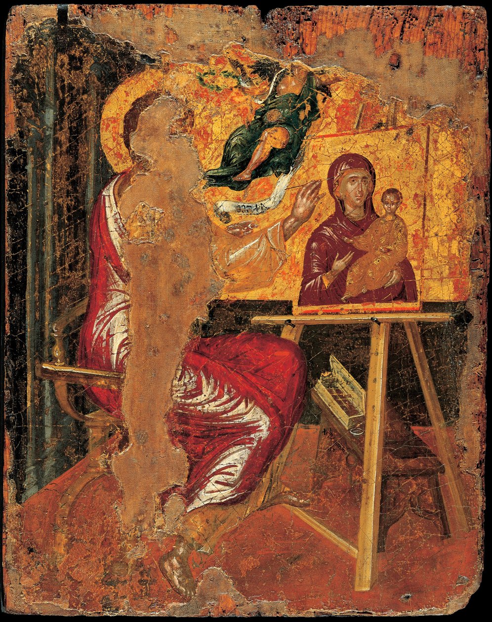 Svatý Lukáš Kresba Panny, 60. léta 16. století od El Greco