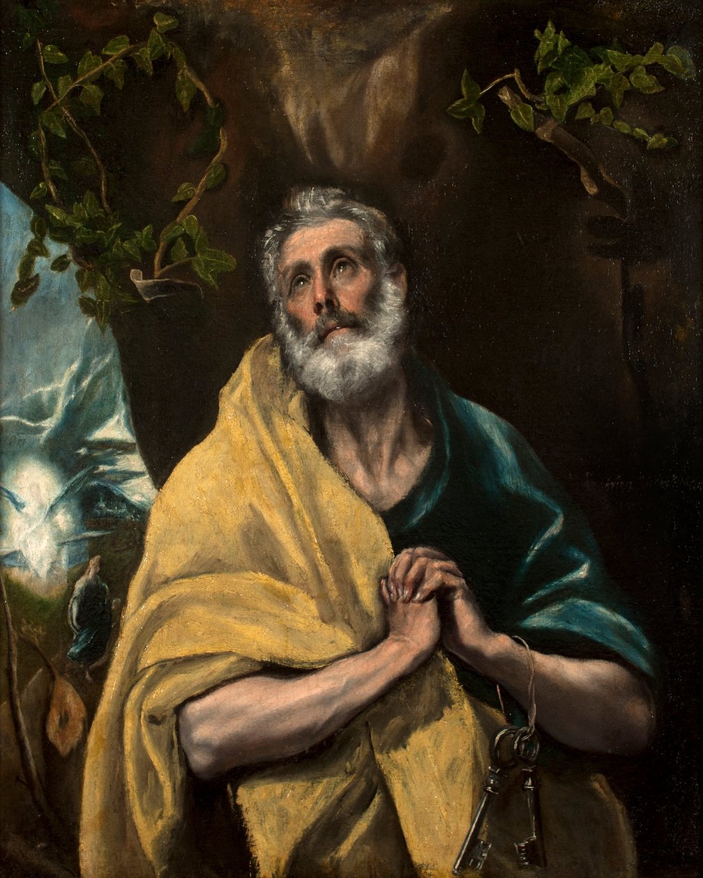 Španělsky: Las lágrimas San Pedro o San Pedro en lágrimas Svatý Petr v slzách od El Greco