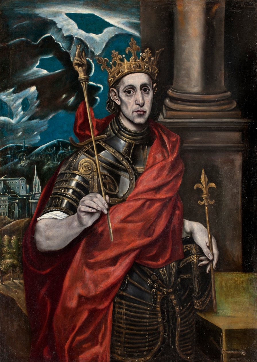 Svatý Ludvík, král Francie od El Greco