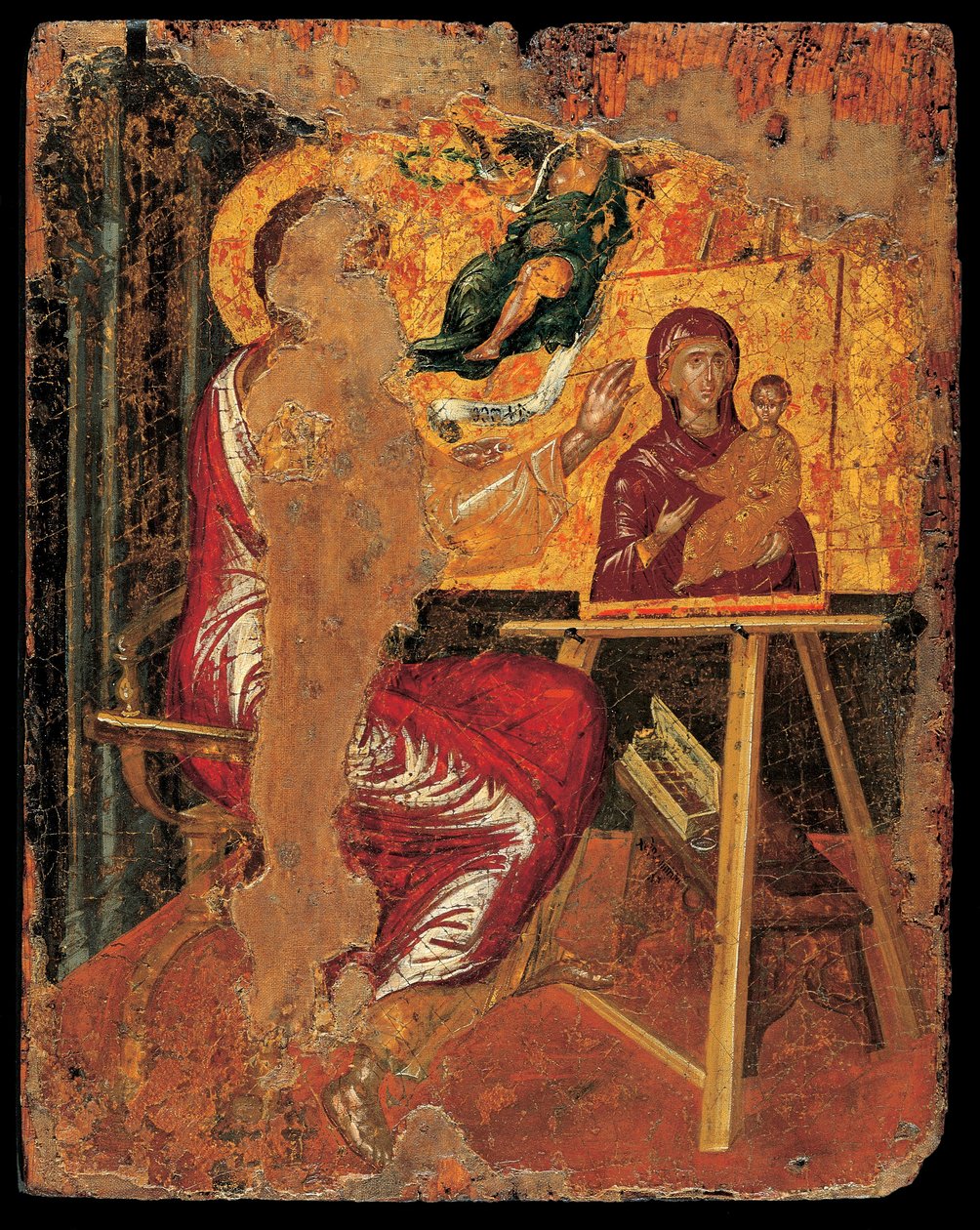 Svatý Lukáš maluje Pannu Marii od El Greco