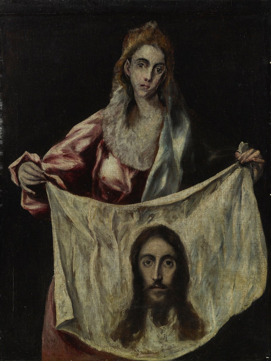 Svatá Veronika držící závoj od El Greco
