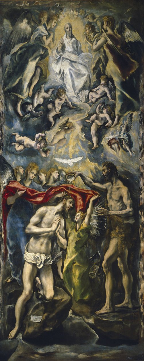 Křest Krista, 1597-1600 od El Greco