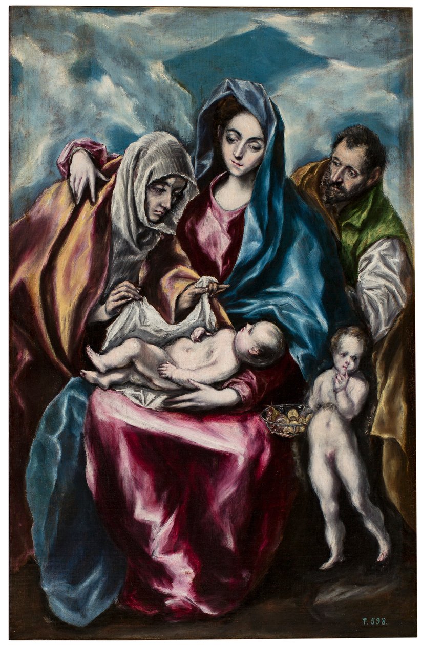 Svatá rodina se svatou Annou a svatým Janem od El Greco