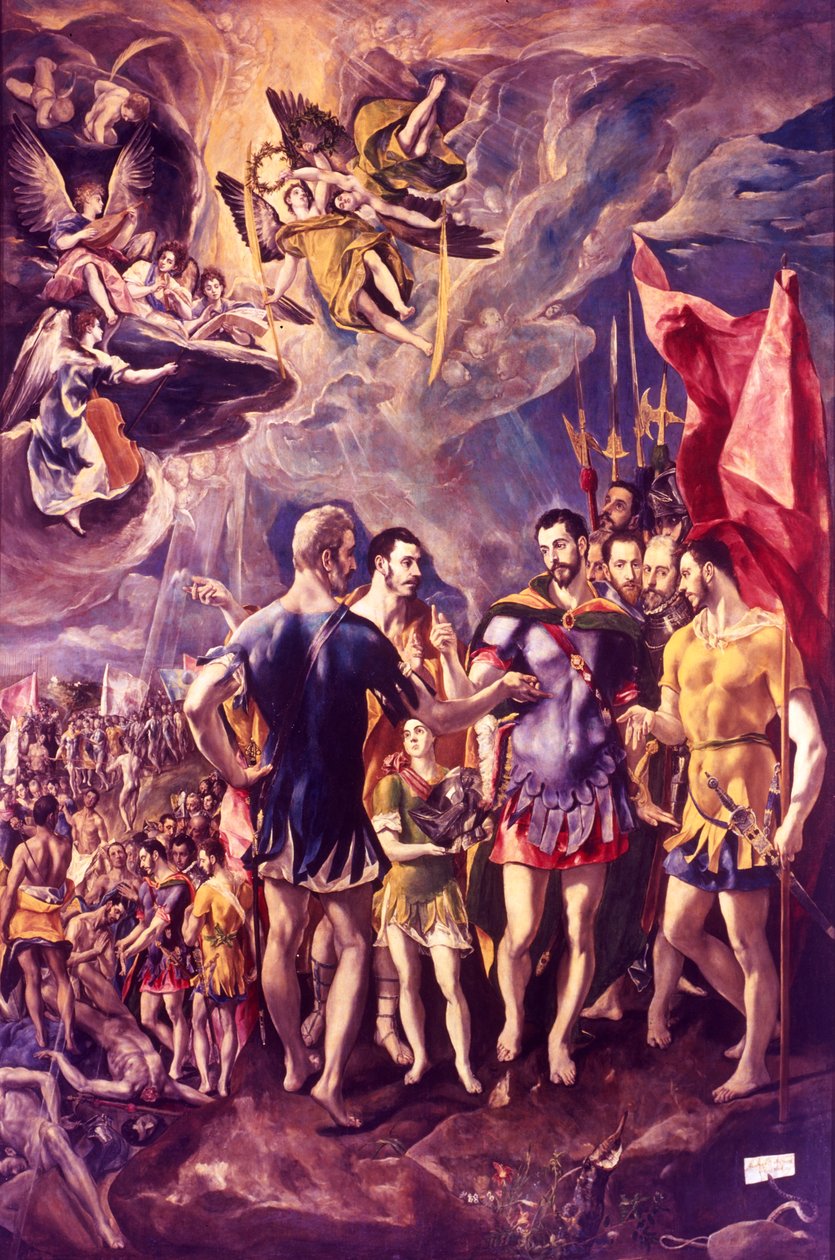 Umučení svatého Maurice, 286 c1580-1581 od El Greco