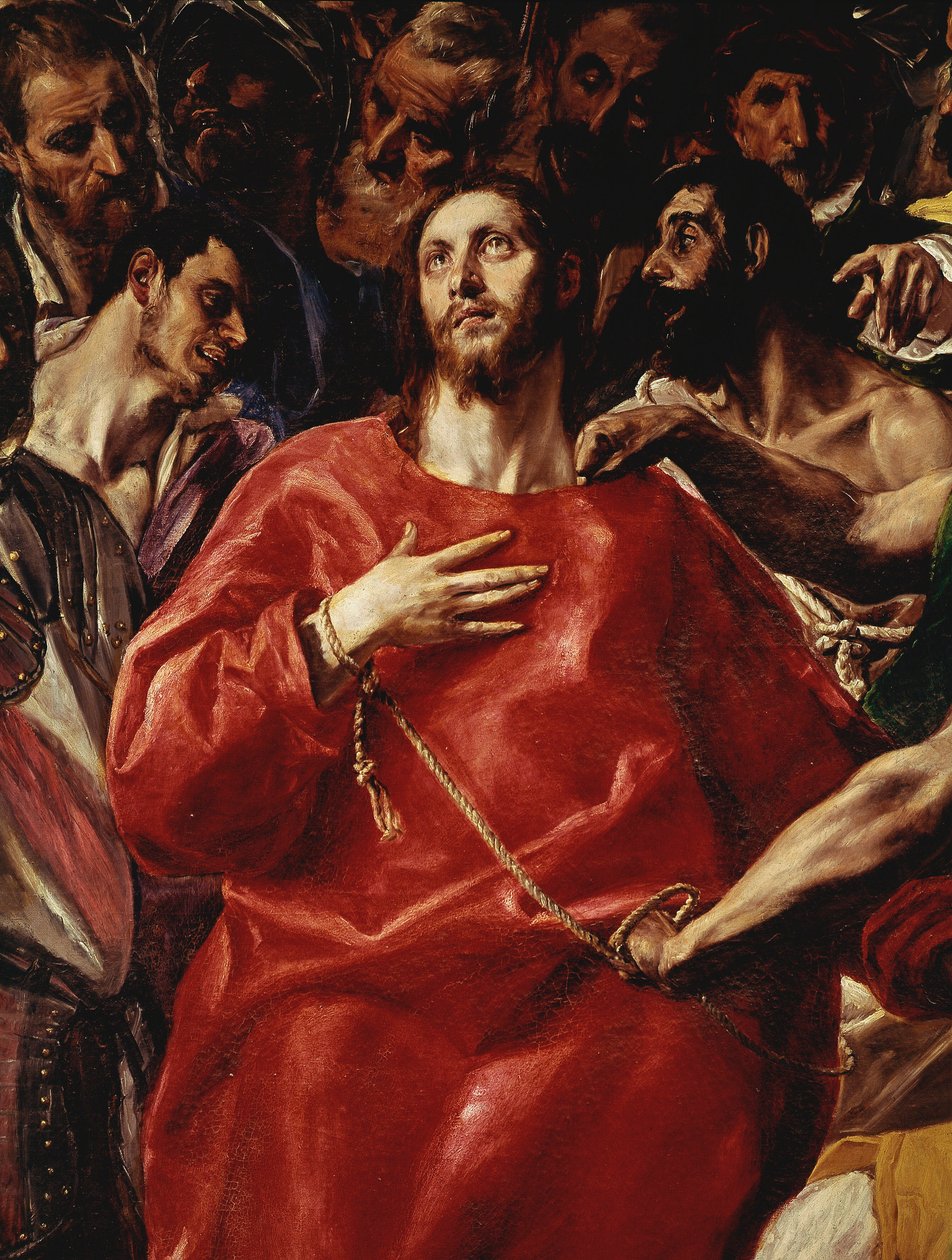 Detail malba The Spoliation of Christ od Domenikose Theotokopoulose, známého jako Greco od El Greco