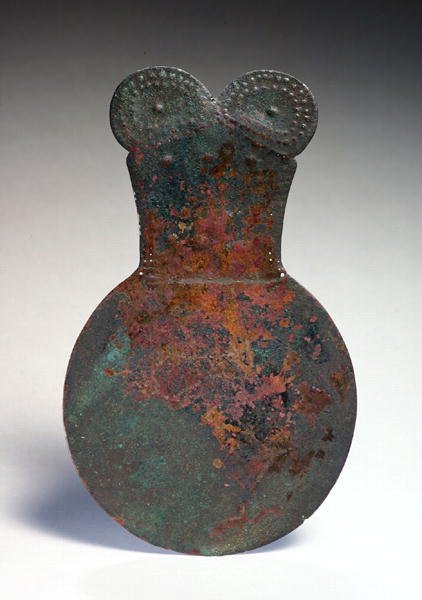 Zrcadlo, z Marlik, severozápad Íránu, cca 1400 př.nl (bronz) od Elamite