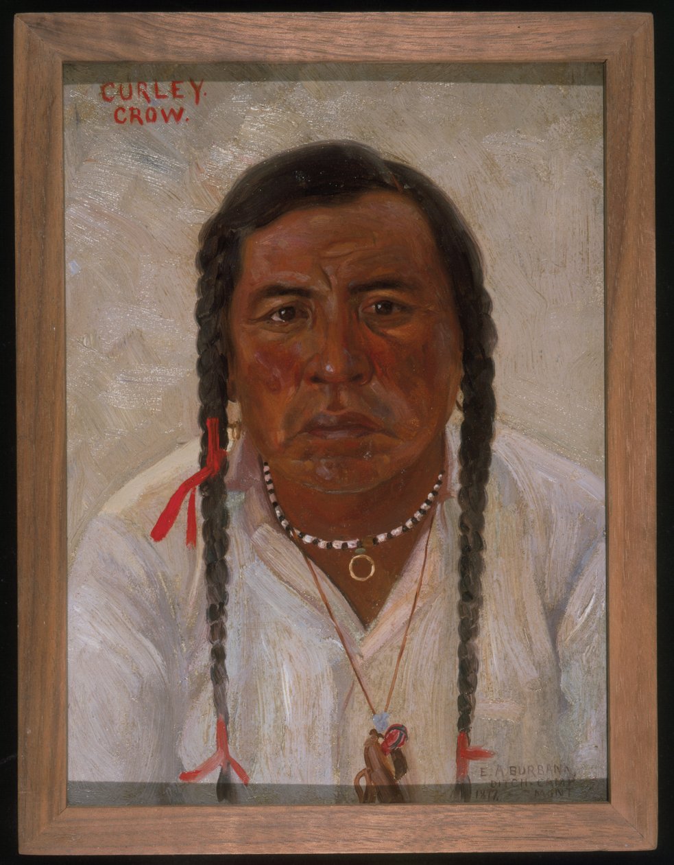 Curley (Ashishishe) 1897 (olej na plátně) od Elbridge Ayer Burbank