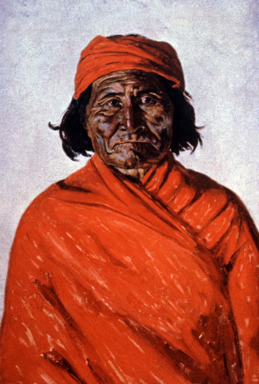 Geronimo, kolem roku 1900 (ilustrace) od Elbridge Ayer Burbank