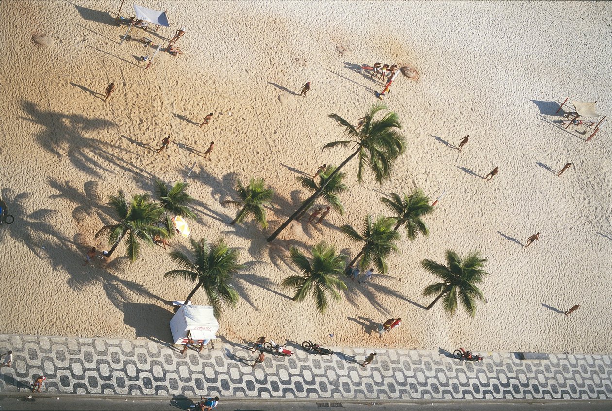 Brazílie, Rio de Janeiro, pláž Ipanema, letecký pohled (foto) od Nicolas d