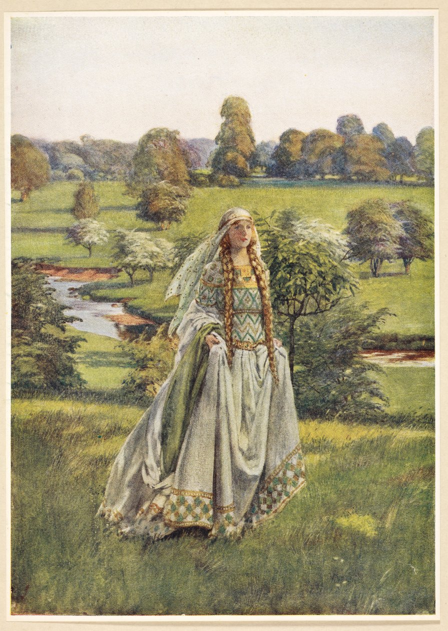 Guinevere ze Zlaté knihy slavných žen od Eleanor Fortescue-Brickdale od Eleanor Fortescue Brickdale