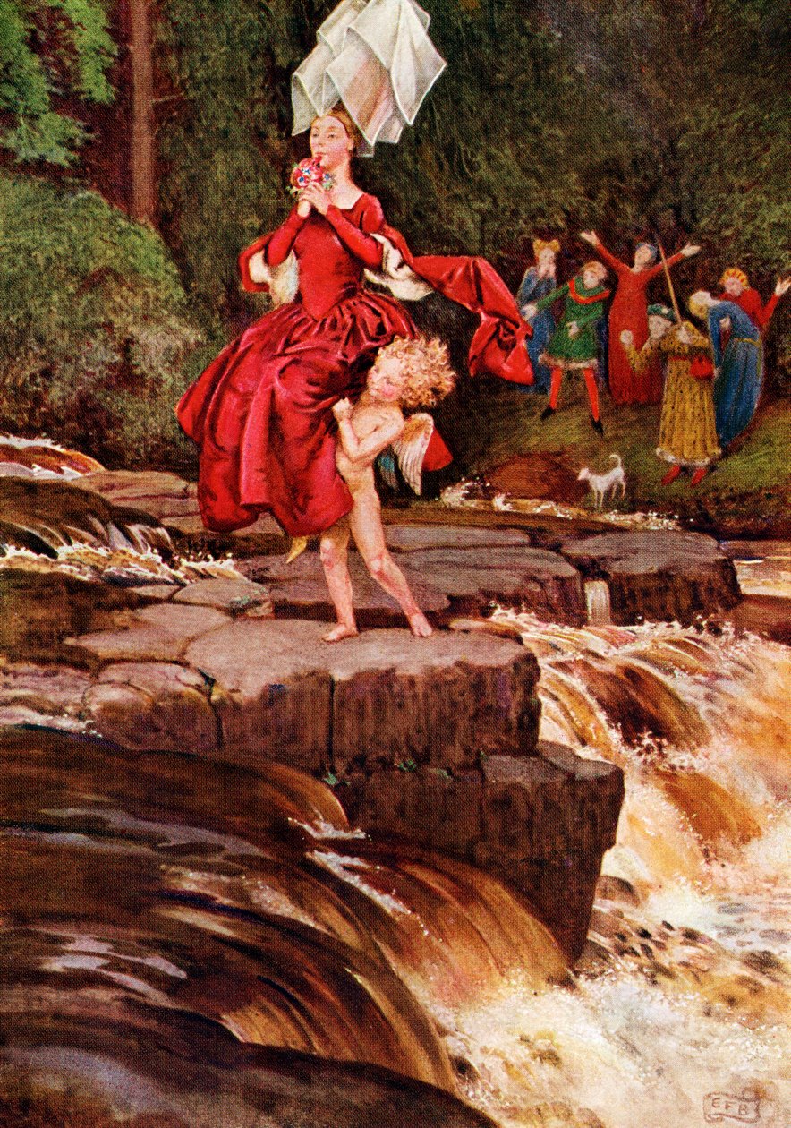 Ilustrace k básni „Velký dobrodruh“ od Anon, z knihy „Palgrave
