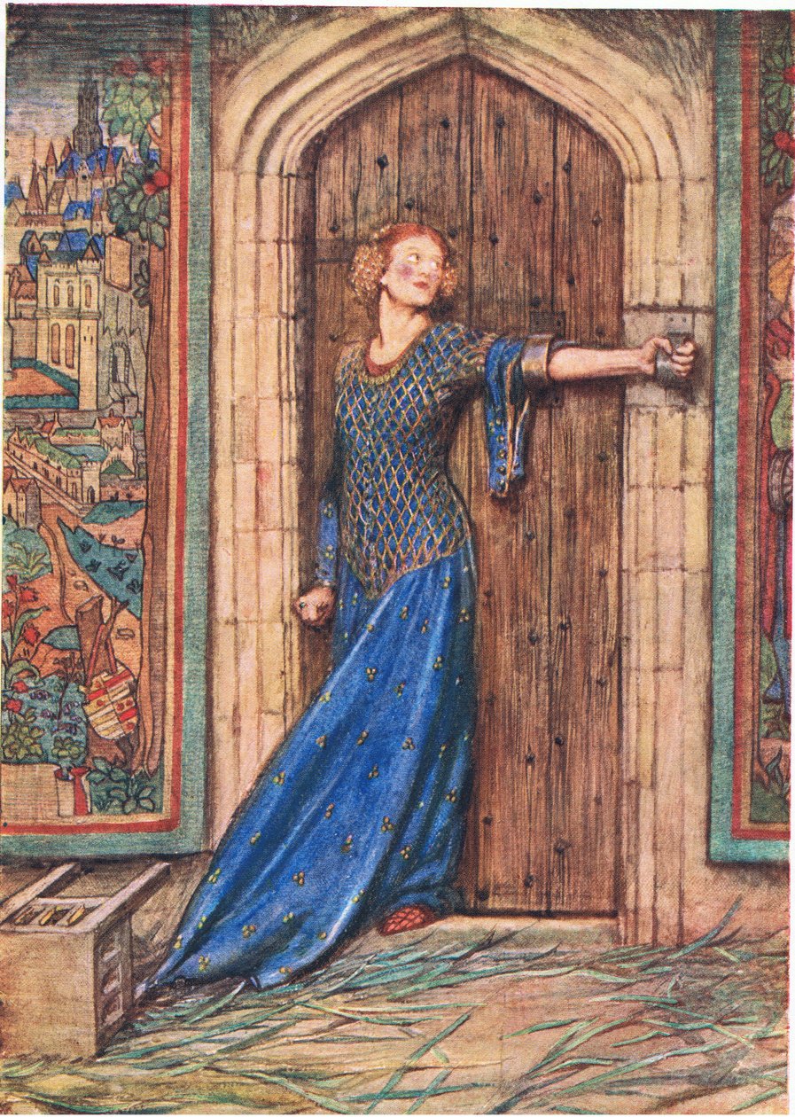 Kate Barless: The Kings Tragedy: A žádný bar kromě mé paže jsem měl (litho) od Eleanor Fortescue Brickdale