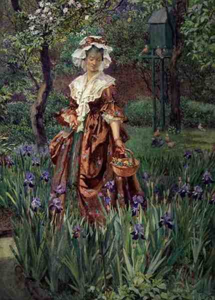 Madame Placid (akvarel na papíře) od Eleanor Fortescue Brickdale