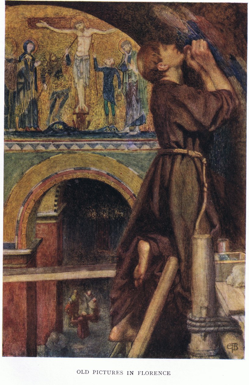 Staré obrázky ve Florencii od Eleanor Fortescue Brickdale