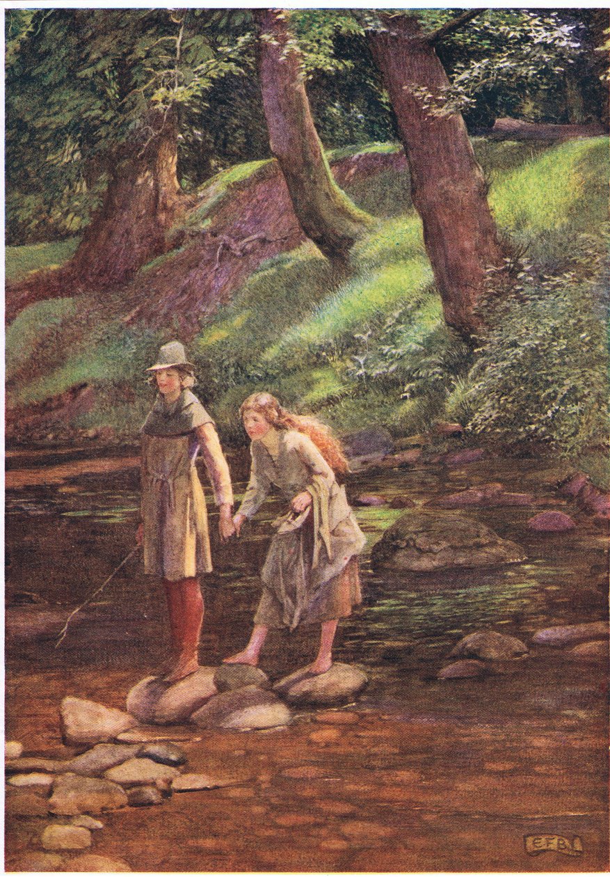 Rosalind a Celia (litho) od Eleanor Fortescue Brickdale