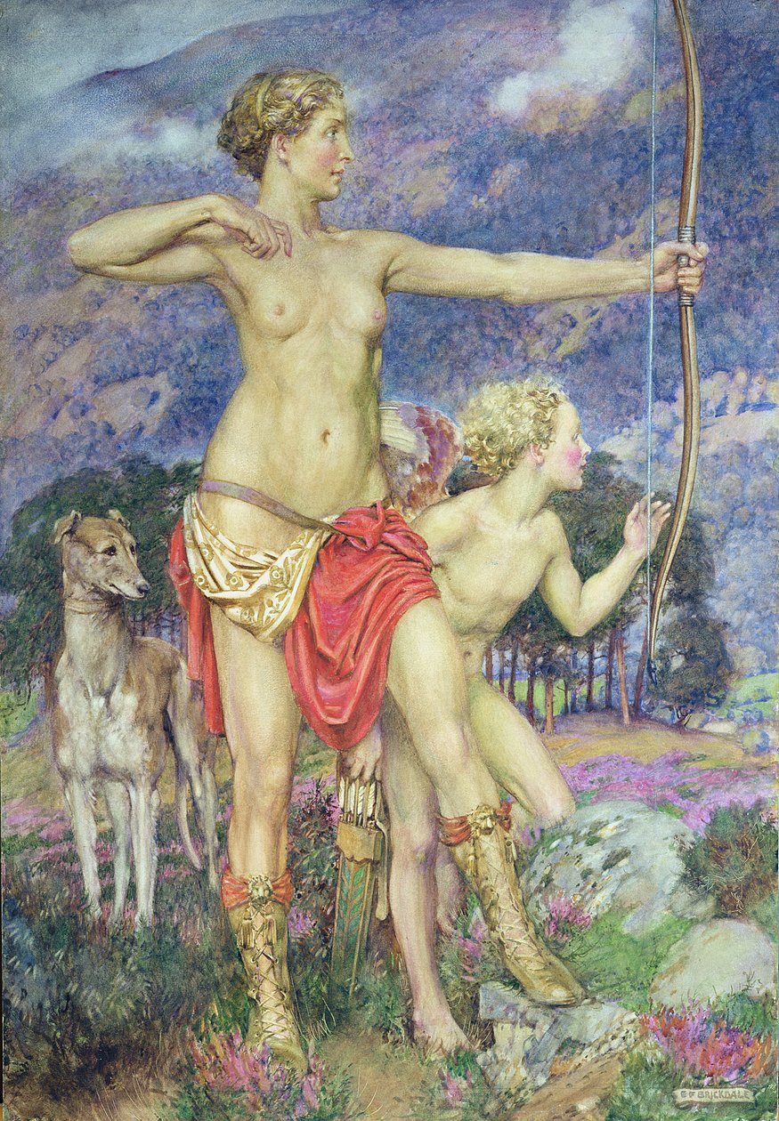 The Arrow (akvarel na papíře) od Eleanor Fortescue Brickdale