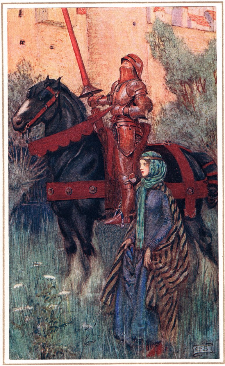 Yniolovy zrezivělé paže byly na jeho knížecí osobě..., ilustrace z 
