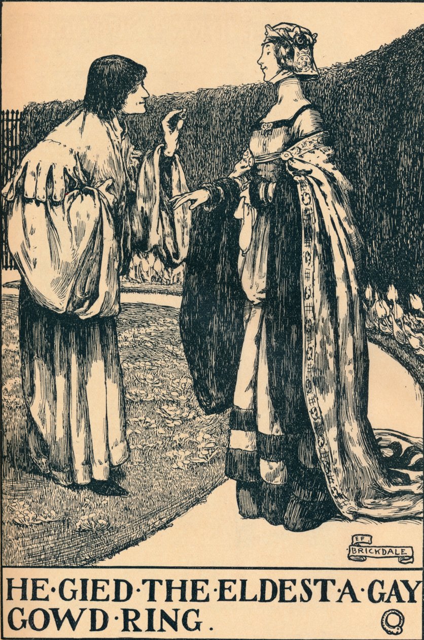 ilustrace k The Twa Sisters o Binnorie, c1900 od Eleanor Fortescue Brickdale