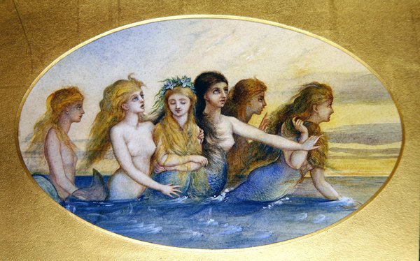 Mořské panny (akvarel na papíře) od Eleanor Vere Boyle