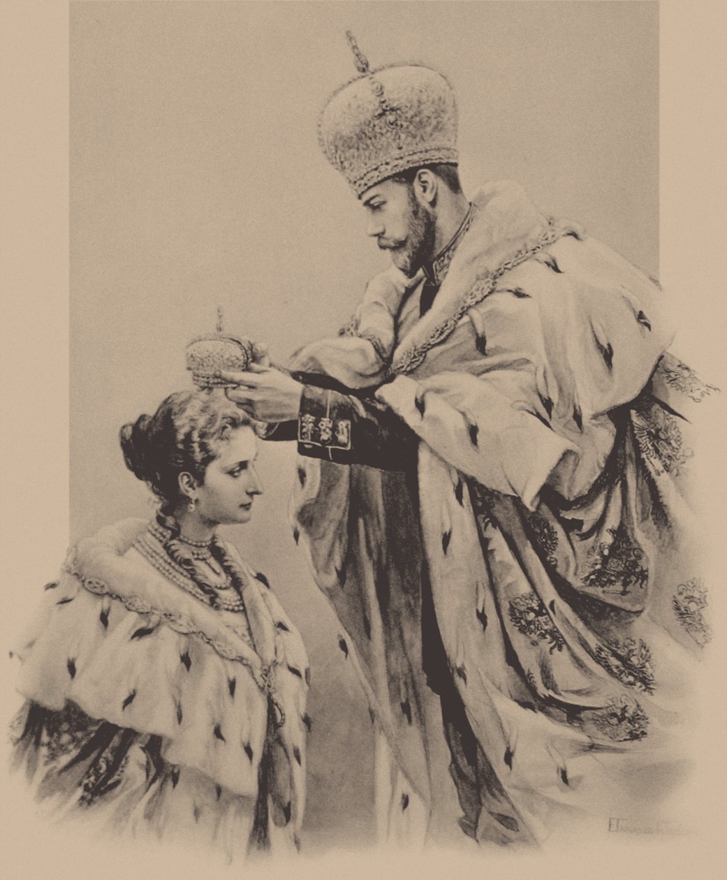 Korunovace císařovny Alexandry Fyorodovny, 1899 od Elena Petrovna Samokish Sudkovskaya