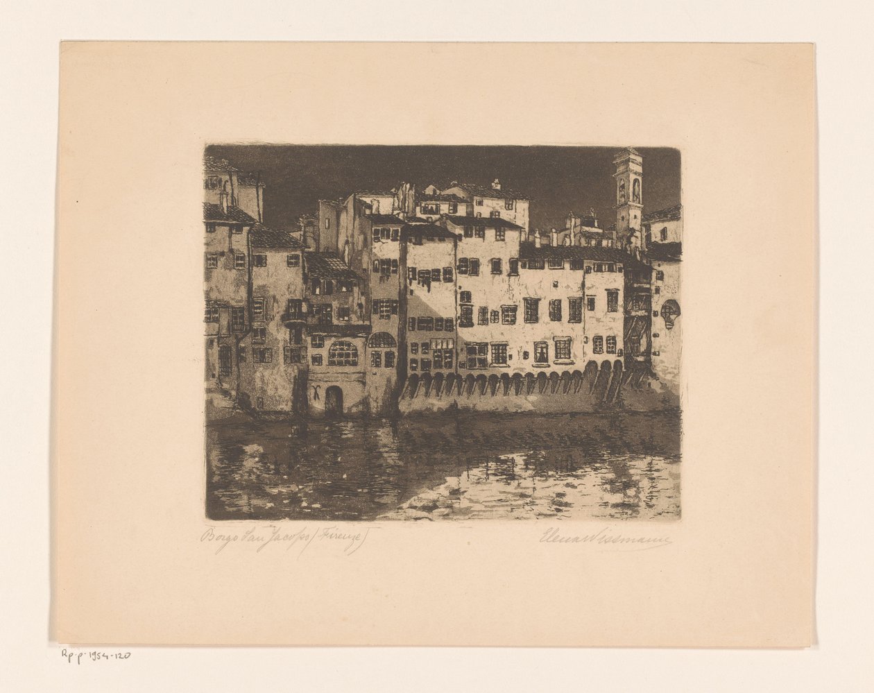 Borgo San Jacopo (Firenze) (původní název na objektu) od Elena Wissmann (signed by artist)