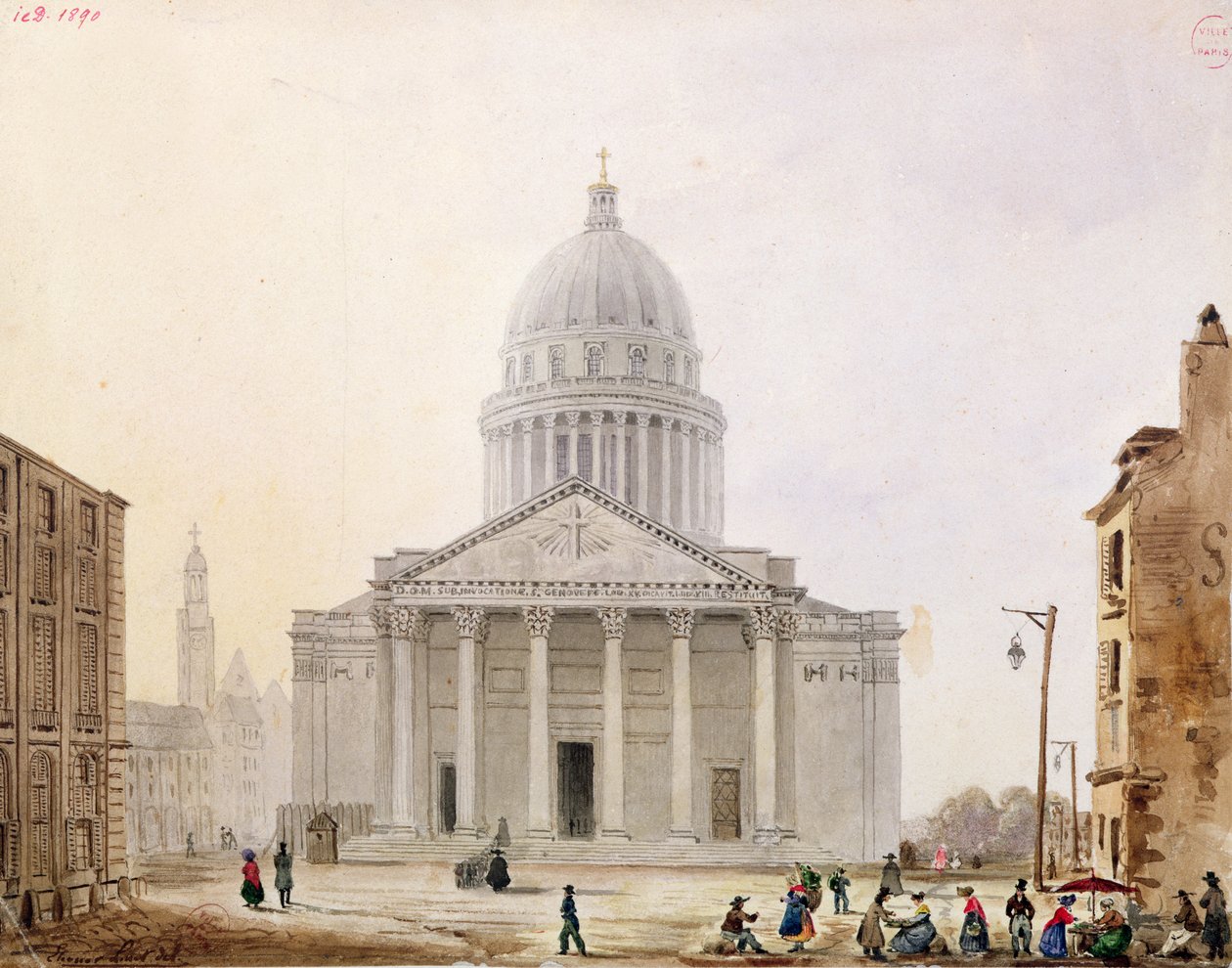 Pantheon, kolem roku 1820 od Eleonore Linet