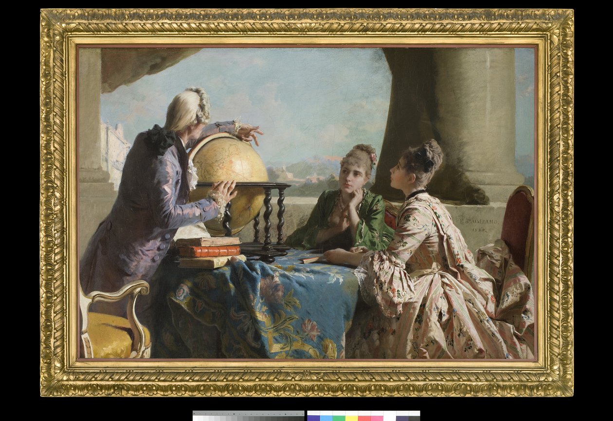 Hodina zeměpisu, 1880 od Eleuterio Pagliano