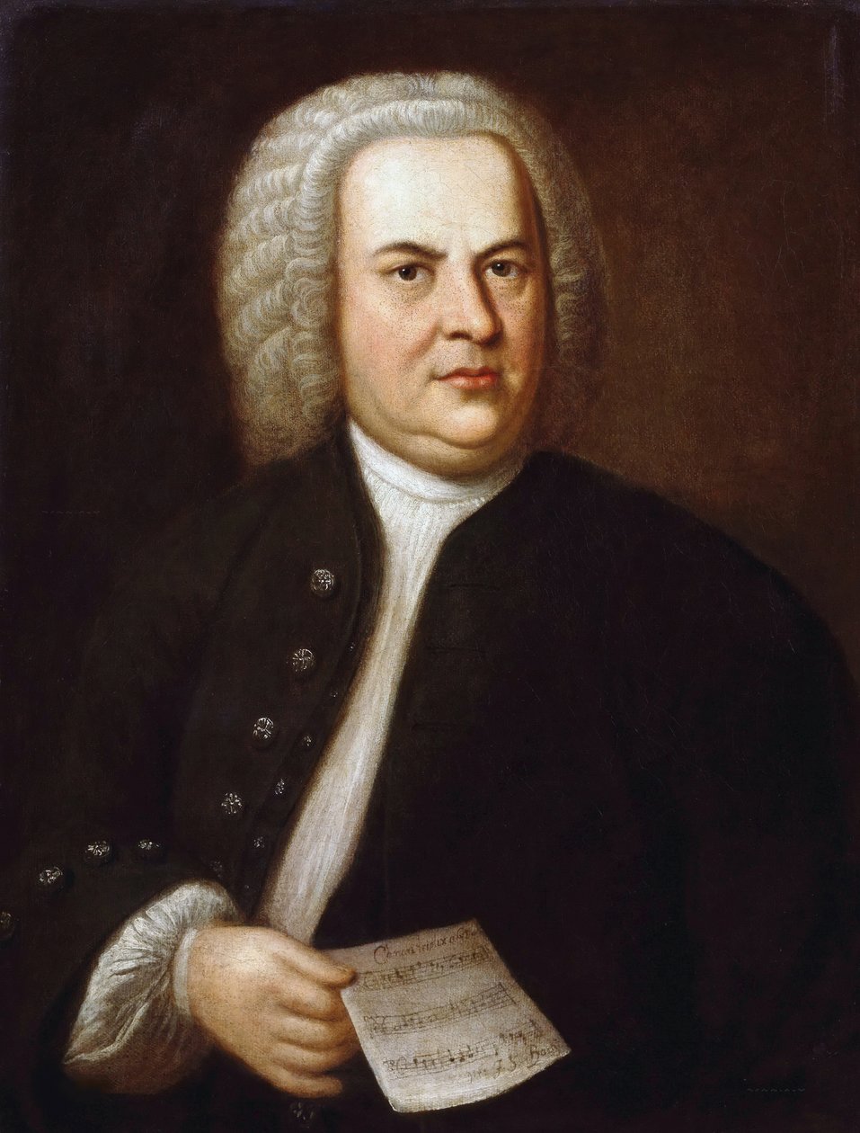 Portrét Johanna Sebastiana Bacha, Haussmann, Elias Gottlob (1695-1774) (olej na plátně) od Elias Gottleib Haussmann