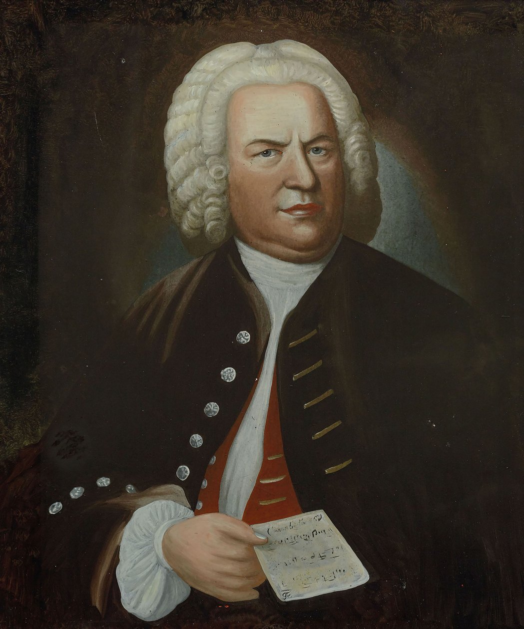 Portrét Johanna Sebastiana Bacha z poloviny 18. od Elias Gottlob Haussmann