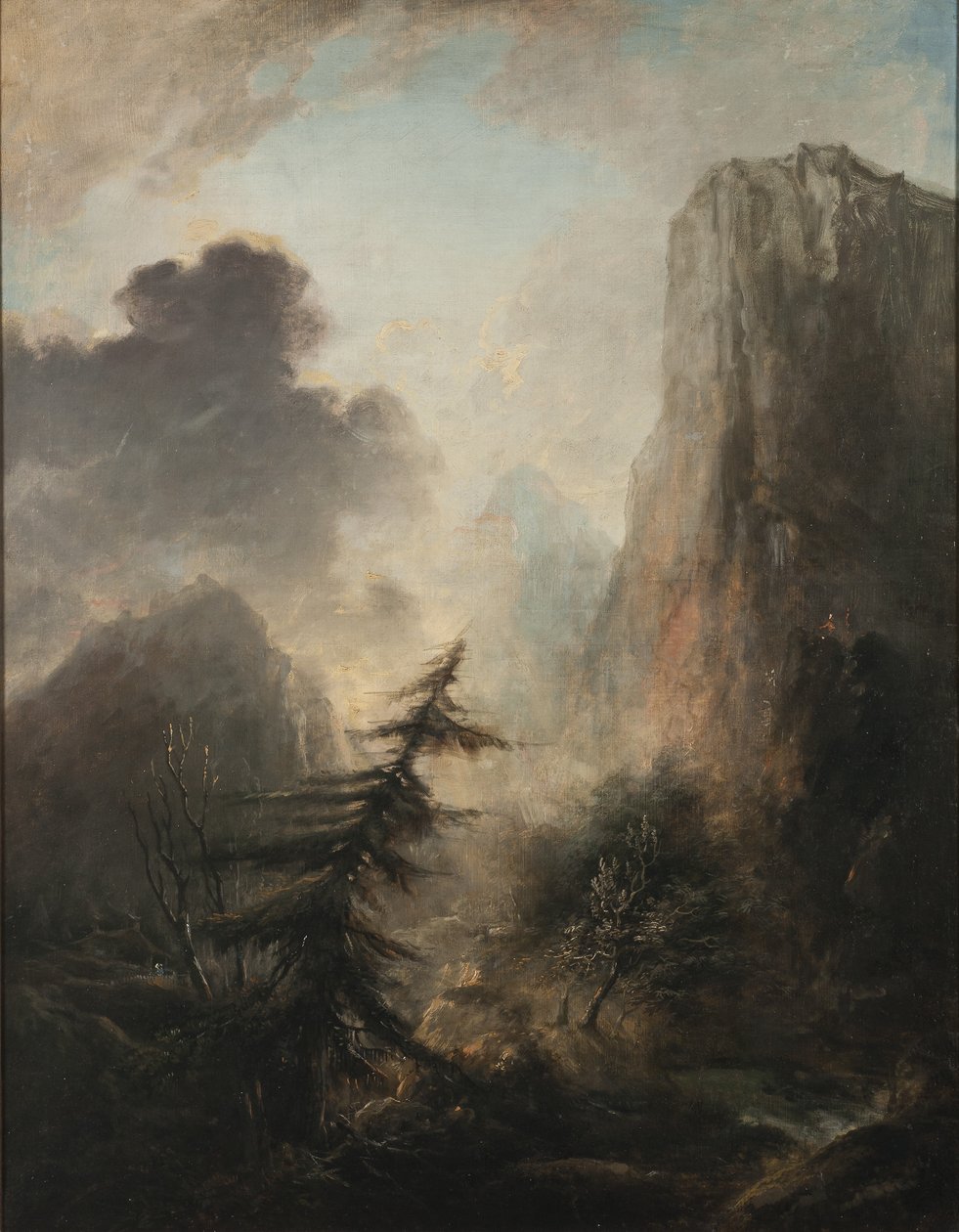 Krajina se smrkem, kolem roku 1780 od Elias Martin